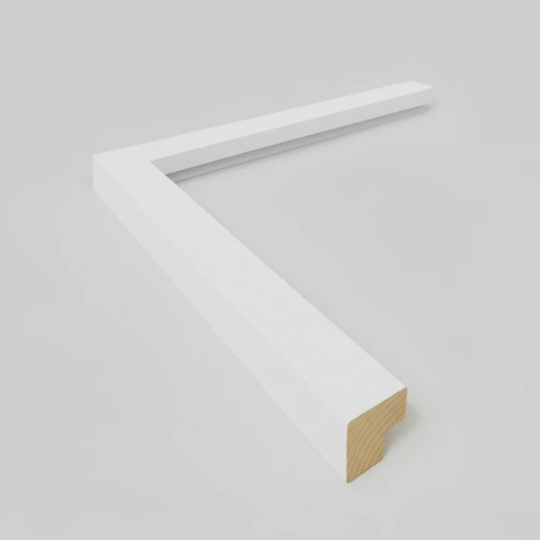 1. Sınıf Fırınlı Çam Beyaz Çerçeve Profili / Çıtası (15x17mm) | PVC, MDF ve Poster Uyumlu Çerçeve Malzemesi (2,80 Metre)