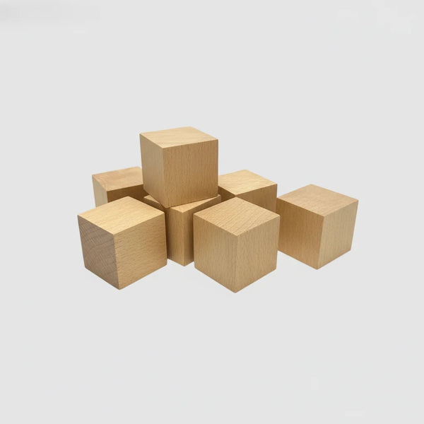 Kayın Ahşap Küp (4x4 cm) | Bebek Anı Küpü, Fotoğraf Tutucu
