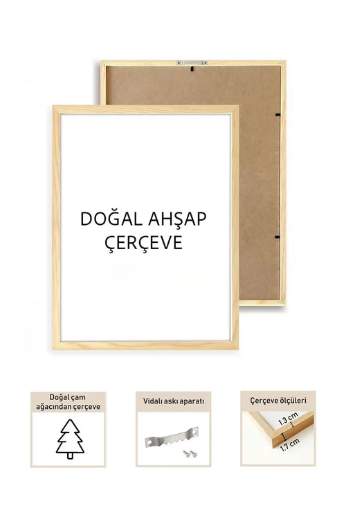 Doğal Ahşap Çerçeve